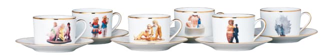 ジェフ・クーンズのアートでお茶を。