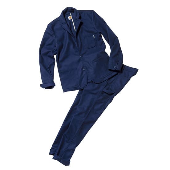 〈Need Supply Co.×Carhartt WIP〉のジャケット38,000円、パンツ28,000円（Need Supply Co. TEL 03 5738 2136）。