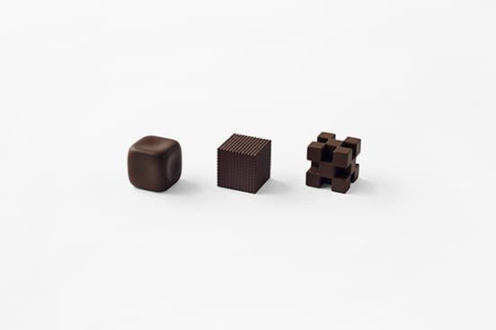 nendoデザインの「化学反応」を楽しむチョコレート。