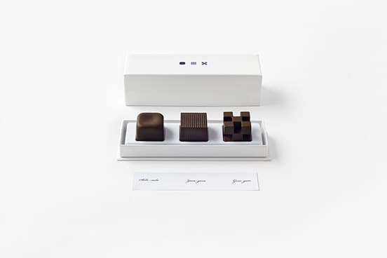 《by|n chocolatexture》3個セット1,800円。2月6日販売開始。取り扱い店／西武池袋本店、西武渋谷店、そごう横浜店　各バレンタイン特設会場。