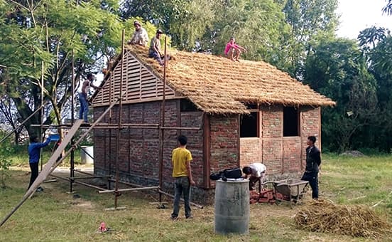 Housing for 2015 Nepal earthquake victims by architect Shigeru Ban © Shigeru Ban