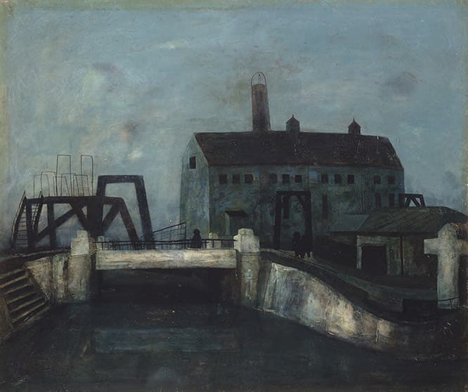 松本竣介《Y市の橋》1943年