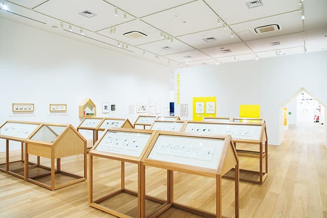 『愛しのピーナッツ。』展。ゆっくりと原画を見ることができる。