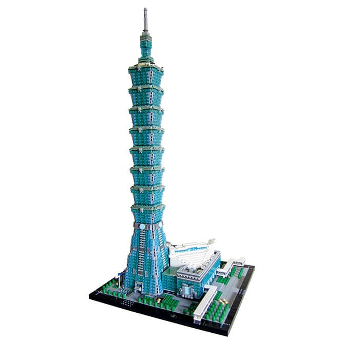 Taipei 101
Taipei, Taiwan, 2004
C. Y. Lee &amp; Partners
LEGO model by Spencer Rezkalla