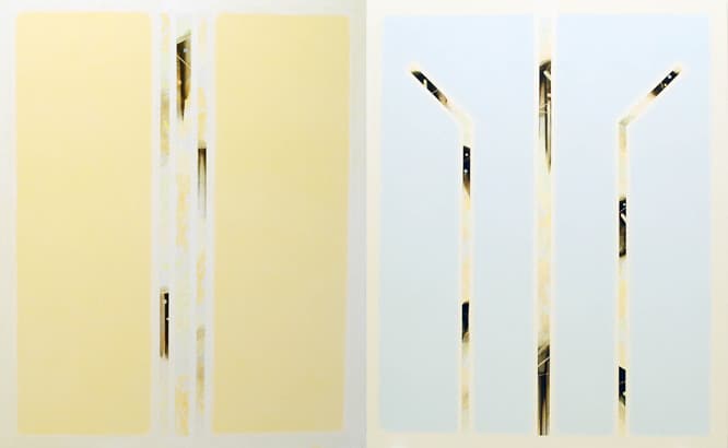 左／春風 九, 2015　右／春風 十一, 2015