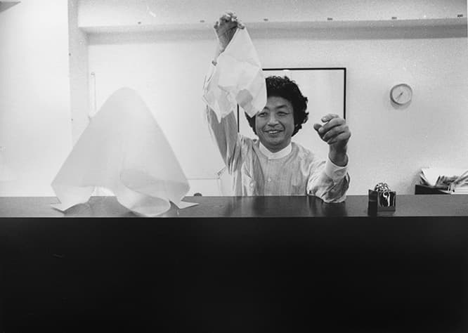 Shiro Kuramata in his office, 1984