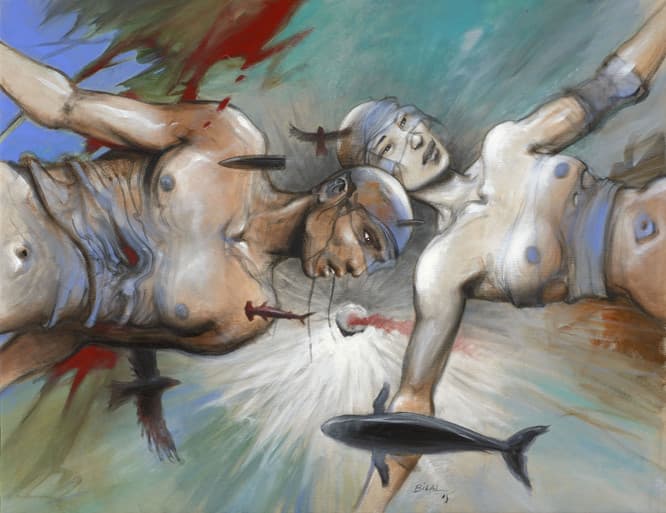《FLYING ABOVE FUJI-YAMA》（2015年）©Enki Bilal