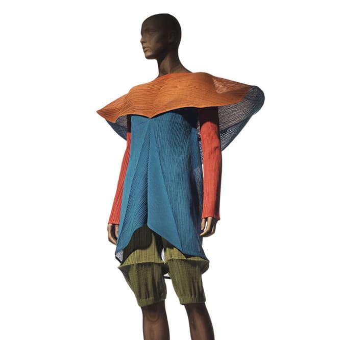 ISSEY MIYAKE《葉っぱプリーツ Spring／Summer 1990》1989年　撮影：岩崎寛