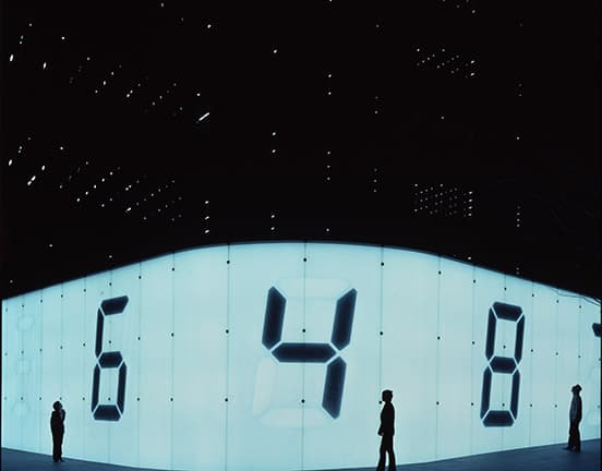 宮島達男「Counter Void」2003年テレビ朝日所蔵作品　六本木ヒルズけやき坂。3月11日〜13日。入場無料。
