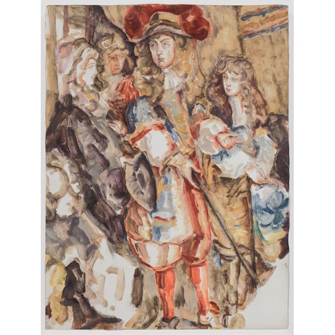 《ルイ14世と廷臣たち 1673年》（2016）　Courtesy of the Artist and Gladstone Gallery, New York and Brussels　2016年12月までニューヨークのグラッドストーンギャラリーで開催していた展覧会 『SPEED POWER TIME HEART』で発表された最新作品。