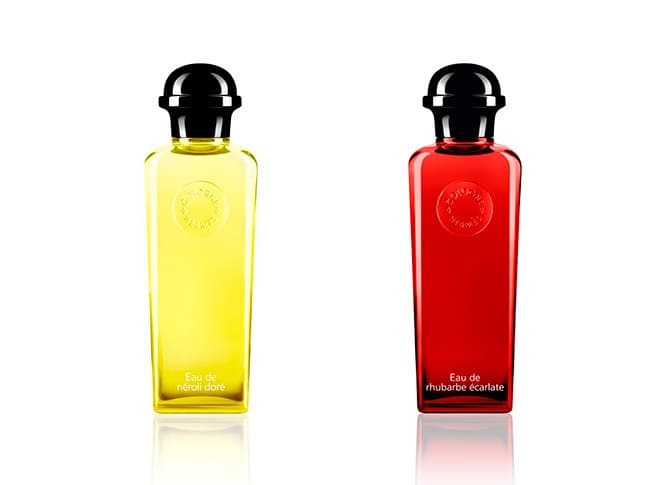左から／《オー ドゥ ネロリ ドレ》《オードゥルバーブ エカルラット》オーデコロン ナチュラルスプレー100ml 14,000円。