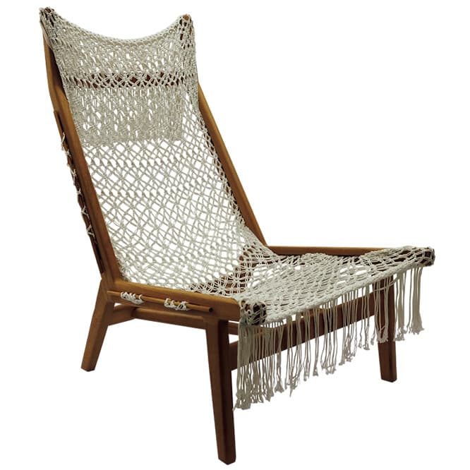 DEESAWAT／Tiera reclining chair
タイのチーク材アウトドア家具メーカーがローカルのハンモック職人と共同製作しましたつうクラフツマンシップあふれますチェア。