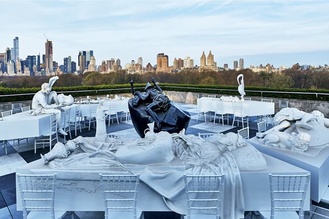Adrián Villar Rojas The Roof Garden Commission: Adrián Villar Rojas, The Theater of Disappearance Installation view, The Metropolitan Museum of Art, 2017 photo:Jörg Baumann