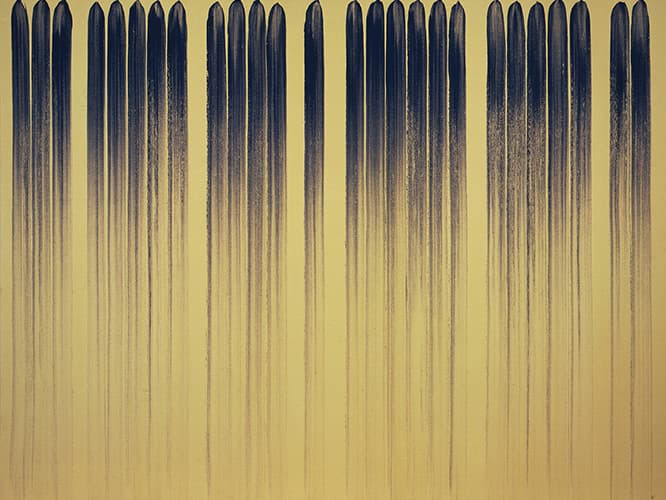 李禹煥「線より」1979年　(c) Lee Ufan（前期出品）