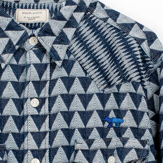 INDIGO JACQUARD SHIRT 38,000円。