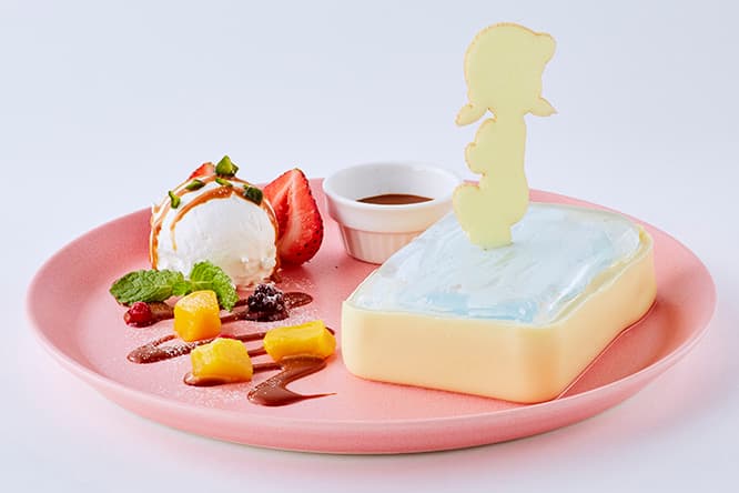 何度も出てくるしずかちゃんの入浴シーンがプリンになっちゃいました！　《しずかちゃんのバスプリンデザート》1.280円。