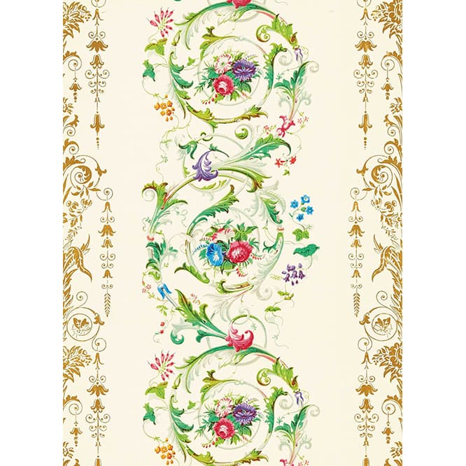 1850年頃の《花とロココ調スクロール》　(c) Sanserson