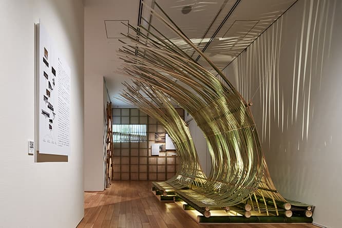 素材から隈研吾の建築をひもとく個展がスタート！
