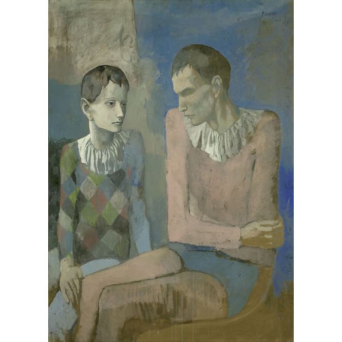 Pablo Picasso, Acrobate et jeune arlequin, 1905
Gouache on cardboard, 105×76cm
Private collection
(c) Succession Picasso / 2018, ProLitteris, Zurich 