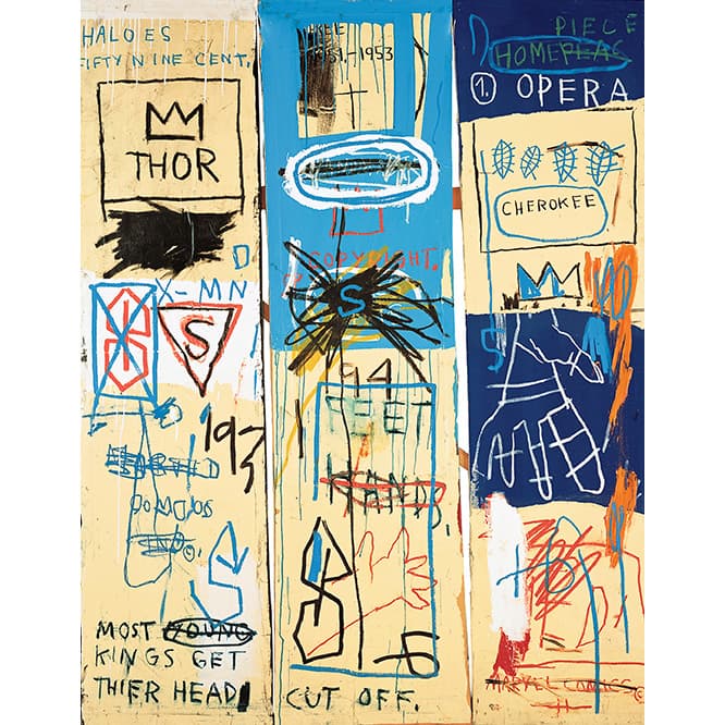 『チャールズ・ザ・ファースト』Charles the First, 1982 Estate of Jean-Michel Basquiat (c) Estate of Jean-Michel Basquiat. Licensed by Artestar, New York
