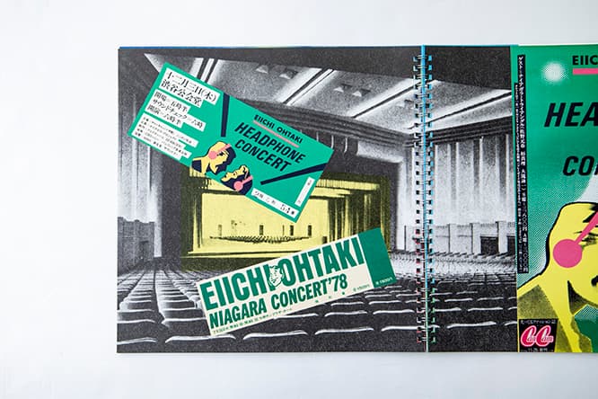 入手困難な1978年のコンサートチケットもコラージュソースに。