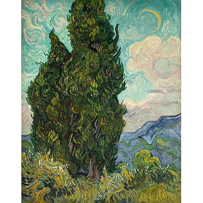 フィンセント·ファン·ゴッホ《糸杉》1889年6月 油彩、カンヴァス　93.4×74cm メトロポリタン美術館 Image copyright © The Metropolitan Museum of Art. Image source: Art Resource, NY

