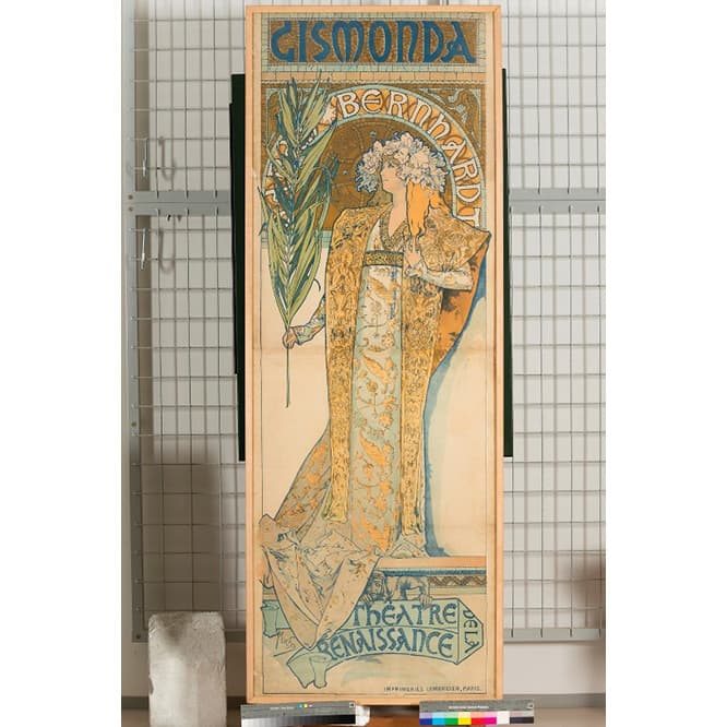 アルフォンス・ミュシャ　《ジスモンダ》。 1894年 チェコ国立プラハ工芸美術館蔵　Collection of The Museum of Decorative Arts in Prague