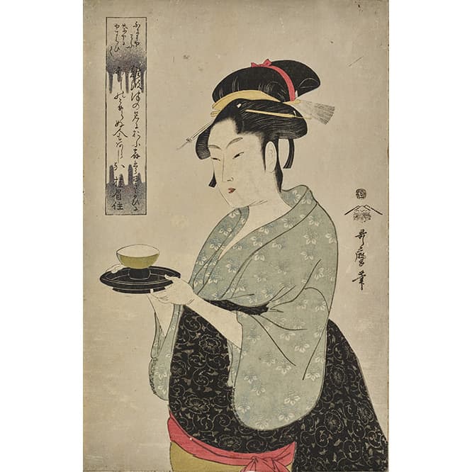 喜多川歌麿《難波屋おきた》　江戸時代/寛政5年（1793）頃、大判錦絵　ミネアポリス美術館蔵　Photo:Minneapolis Institute of Art　展示期間：2019年11月19日～12月15日（東京会場）