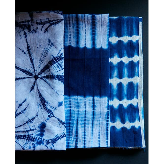 Buying No.22 TIE-DYE【 有松絞りの手拭い 】　絞ってくくって染める指先が生む伝統美。手筋鎧段絞り、鎧段絞り、手蜘蛛絞り。