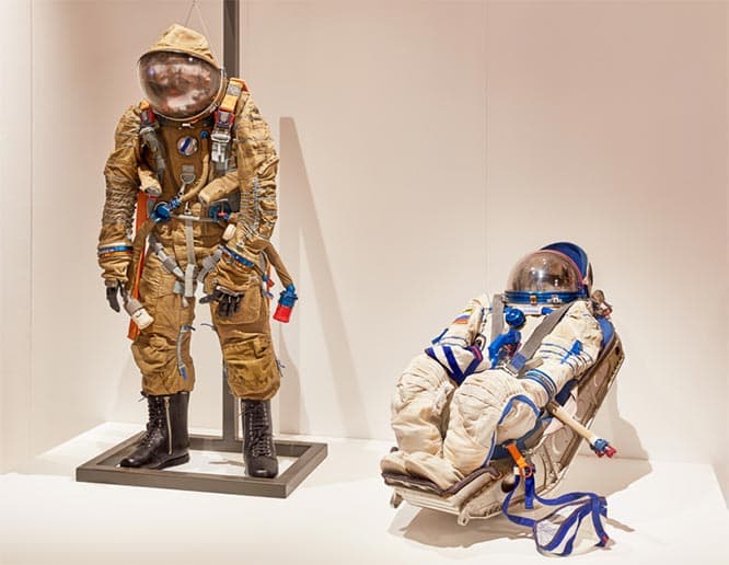 ソ連の宇宙船ソユーズ用に開発されたソコル宇宙服。