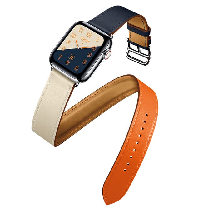 576 廃盤 丸めれ Apple watch HERMES インディゴ/クレ 人気 