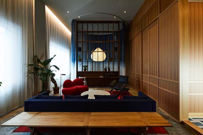 〈HOTEL K5〉のスイートルームとなる客室〈K5 LOFT〉。