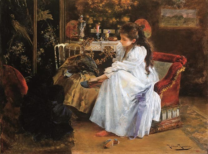ルマー・リベラ《夜会のあとで》1894年頃、カタルーニャ美術館　(c) Museu Nacional d’Art de Catalunya, Barcelona (2019)