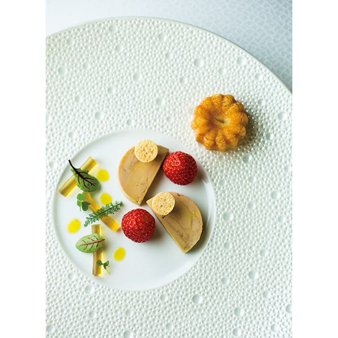 22,000円コースの鴨フォワ・グラのテリーヌ。
