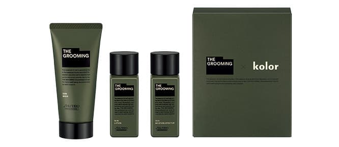 男性特有の皮脂や、シェービングによる乾燥、加齢やケア不足を補う、独自の保湿成分を配合したスキンケアのミニサイズ3点セット。