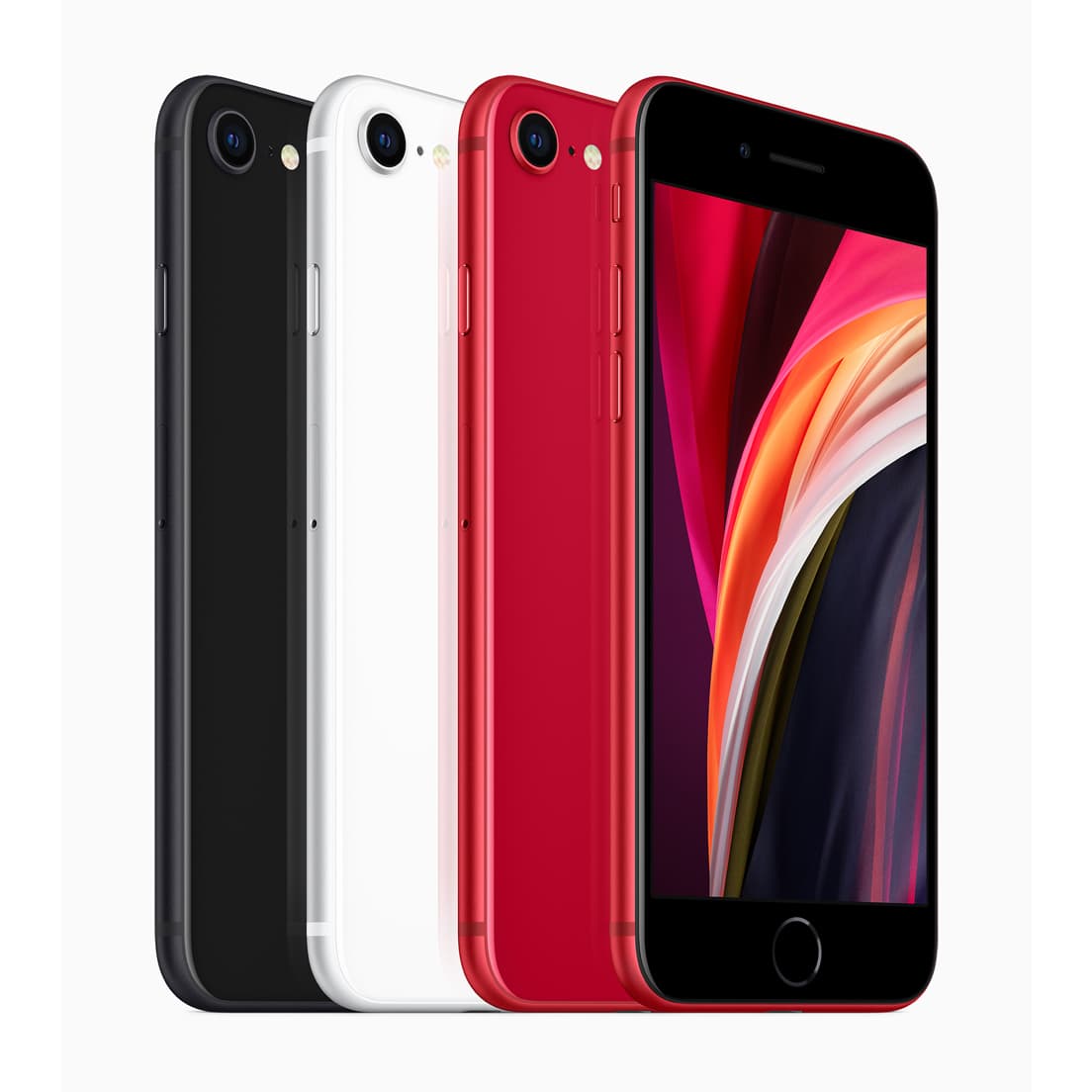 カラーは3色。ブラック、ホワイト、(PRODUCT)RED。64GBで44,800円、128GBで49,800円、256GBは60,800円。