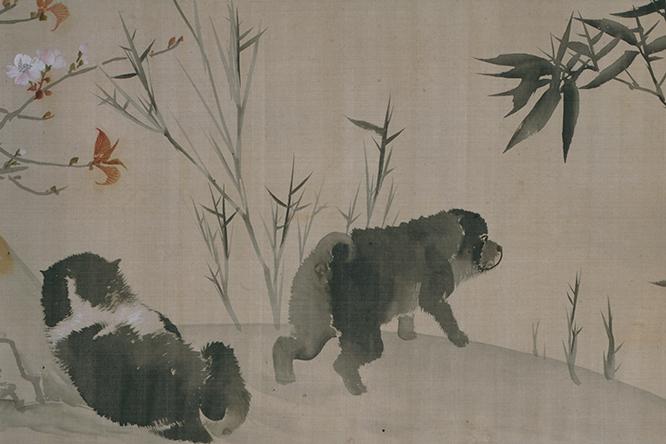 ふわふわの子犬が遊ぶ芦雪の絵巻 ニッポンのお宝 お蔵出し カーサ ブルータス Casa Brutus