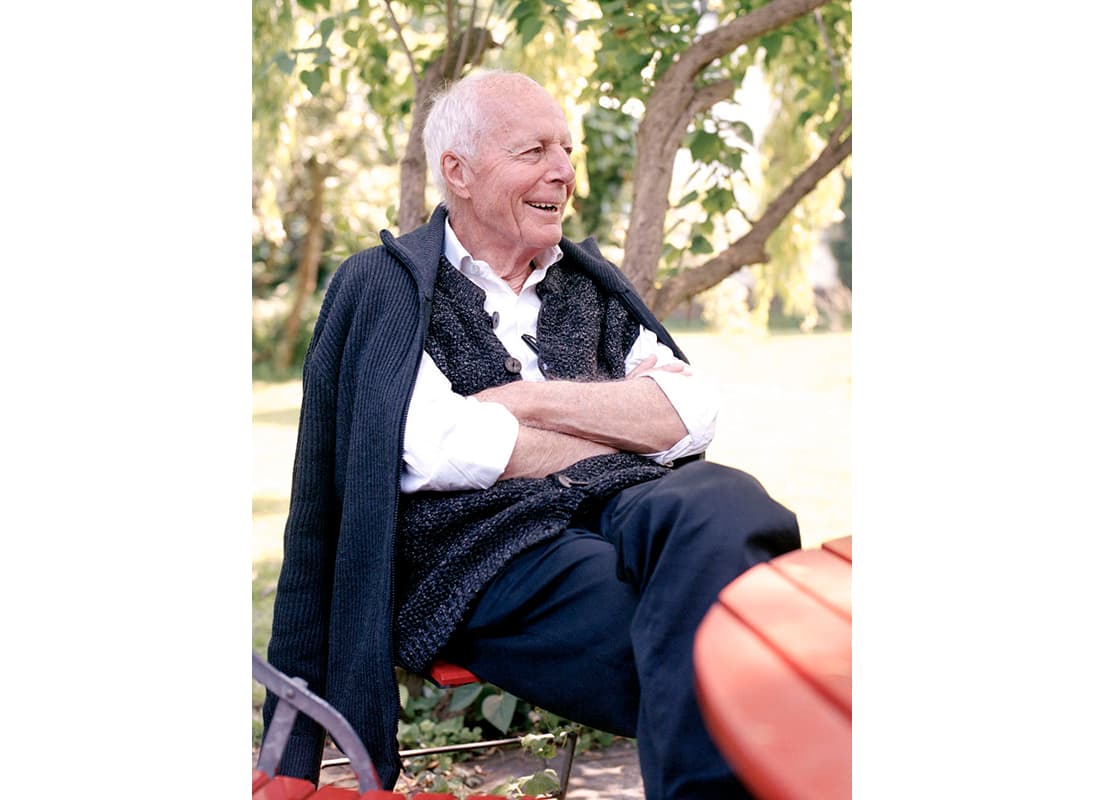 ゴットフリード・ベームのポートレイト。2008年。Gottfried Böhm Foto: Christian Schaulin 2008
