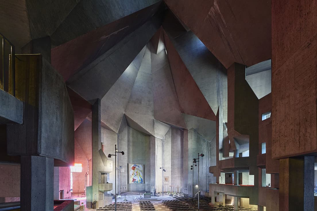 Gottfried Böhm: Wallfahrtskirche „Maria, Königin des Friedens“, Neviges / 1963–68 Foto: Steffen Kunkel, 2015