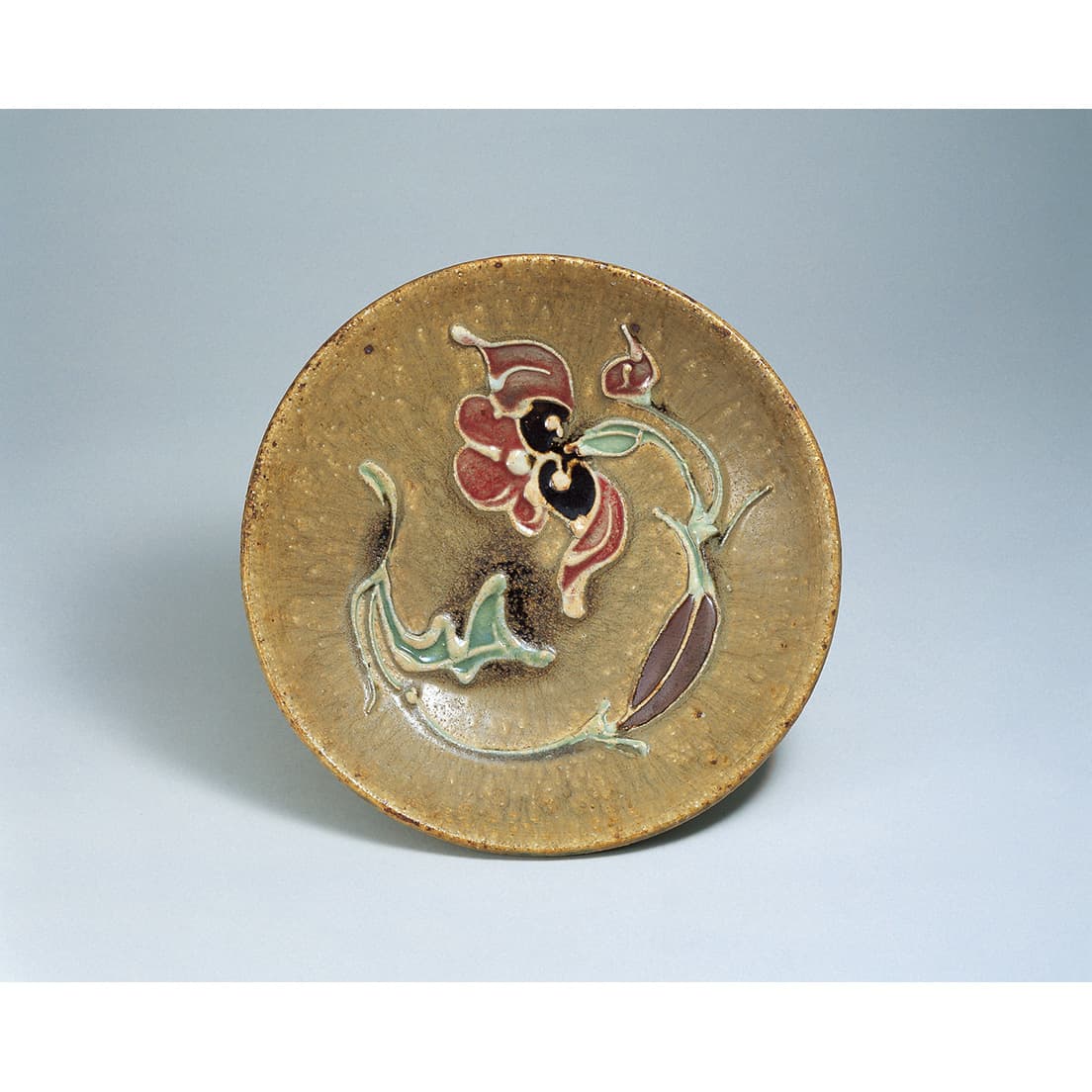 河井寬次郎《筒描花文鉢》（1953年頃）
