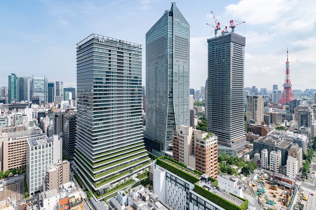 虎ノ門ヒルズ駅直結。