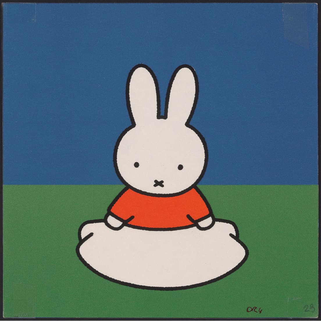 展覧会メインビジュアル『うさこちゃん おばけになる』印刷原稿2001年 Illustrations Dick Bruna ©︎ copyright Mercis bv,1953-2020  www.miffy.com