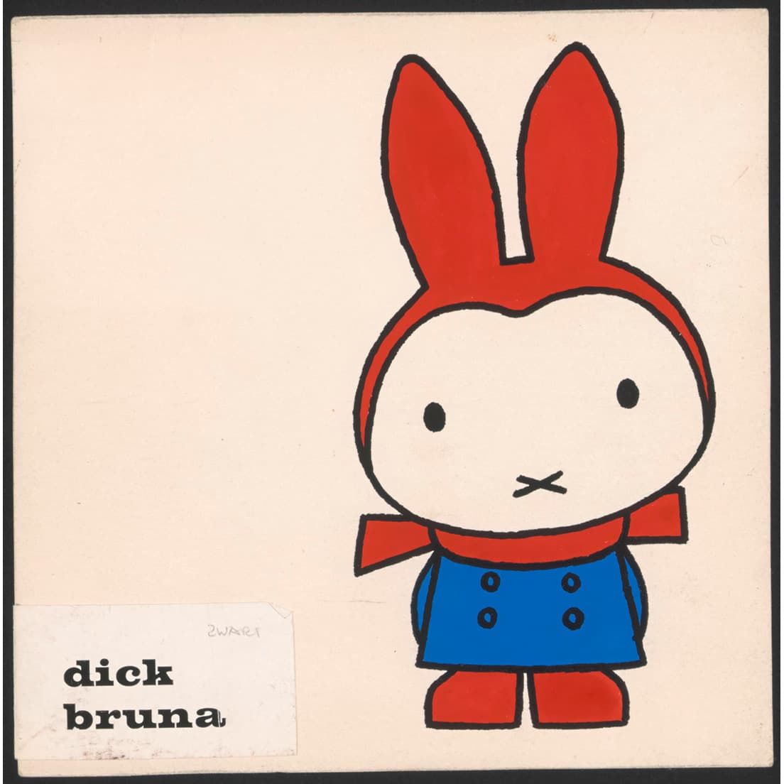 本展のために特別に来日した『ゆきのひの うさこちゃん』原画1963年 Illustrations Dick Bruna ©︎ copyright Mercis bv,1953-2020  www.miffy.com