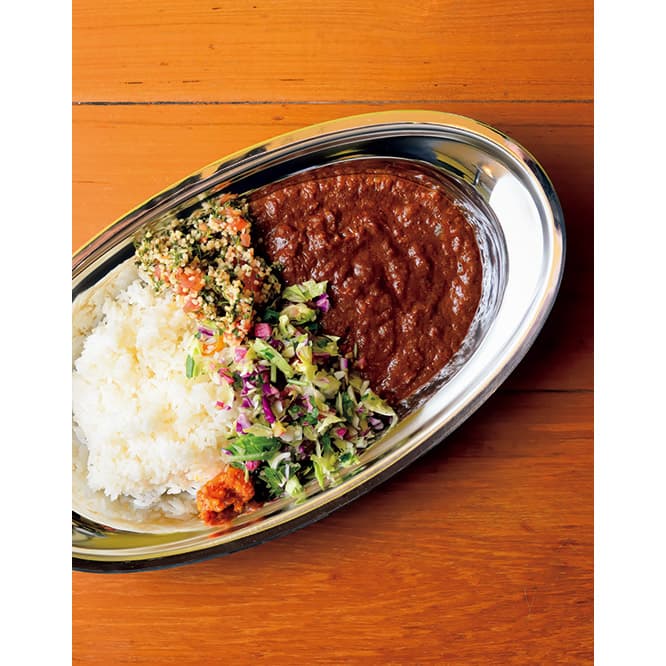 ポークビンダルー1,000円。カリフラワーライスに変更可（2杯目から＋200円）。