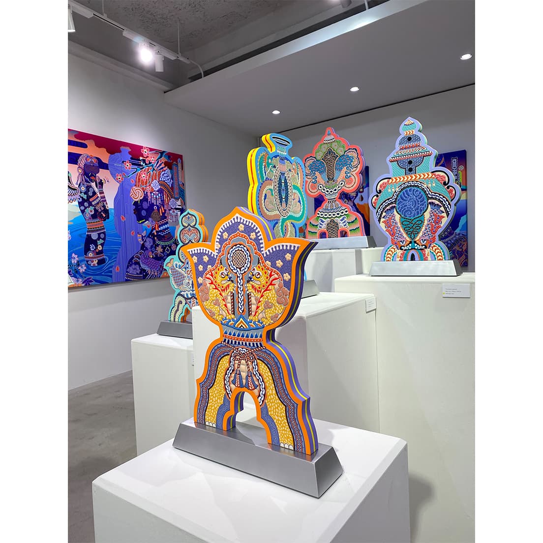 初の立体作品も展示されている。