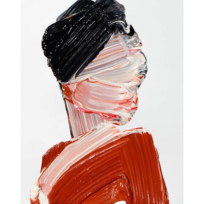 《絵画のための習作》2013年｜パネルに紙、アクリル絵具｜53.0×41.0cm｜個人蔵