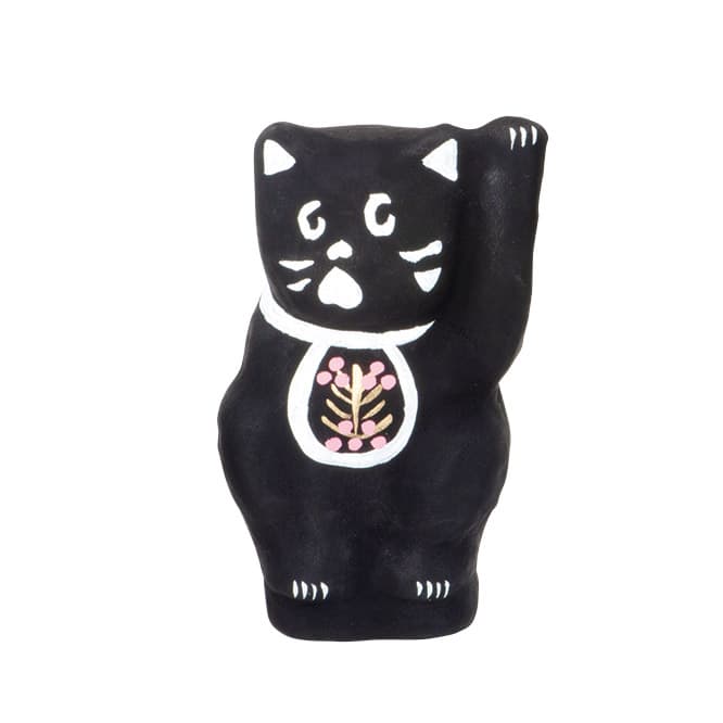 招き猫（群馬県）  高崎だるま職人、真下輝永さま製。商売繁盛、人招き、金運、良縁招きのご利益がございますつう左手上げのにゃーでございます。ワタクシも欲し☆　2,700円。