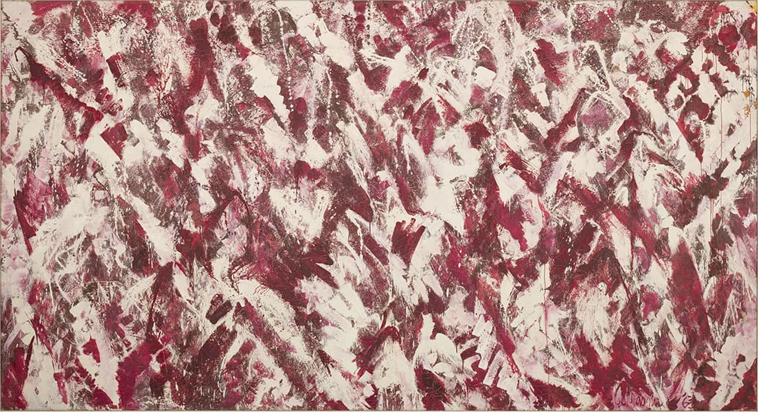 『Another Storm』（1963年）。『Primary Series（根源的なシリーズ）』のひとつ。© The Pollock-Krasner Foundation, Courtesy Kasmin Gallery, New York