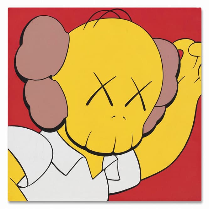 カウズ（1974年〜）《KIMPSONS SERIES (TWO WORKS)》18,000,000円〜28,000,000円。