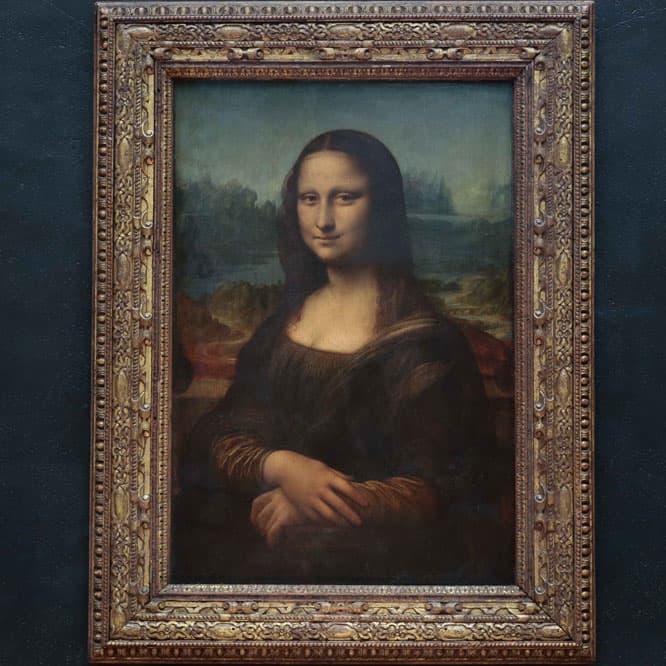 《モナ・リザ》。